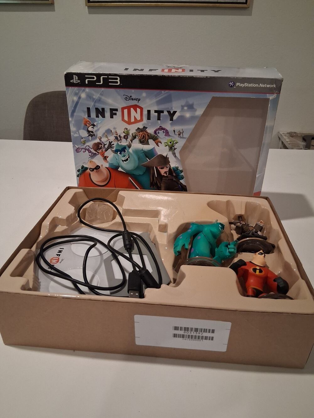 Disney Infinity 1.0 Starter Pack PS3 - Complete with 3 Figures & Base - Tested
